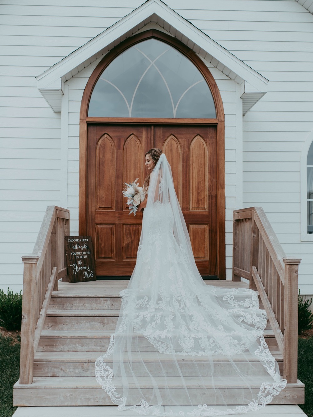 Mori Lee White Lace Bridal Gown With Beaded Trim View 5